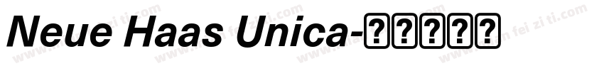 Neue Haas Unica字体转换